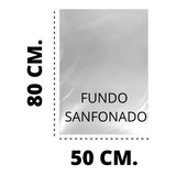 Saco Plástico Transparente Cristal Pe 50x80 - 01 Kg 0,20 Esp