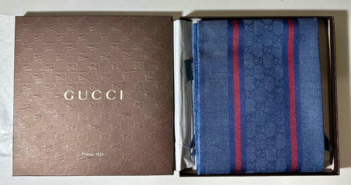 Bufanda Azul Gucci Original