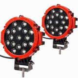1 Faro Proyector Redondo 150mts 17leds 51w 3700lm 12/24v