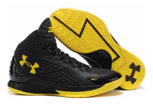 Under Armour Curry 1, Black And Yellow