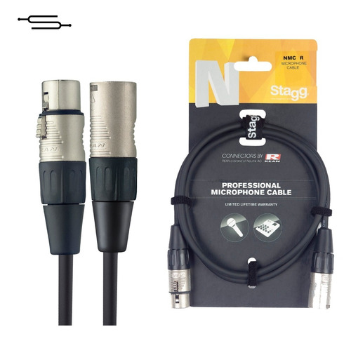 Cable Xlr (cannon) Neutrik Stagg Microfono - 10 Metros