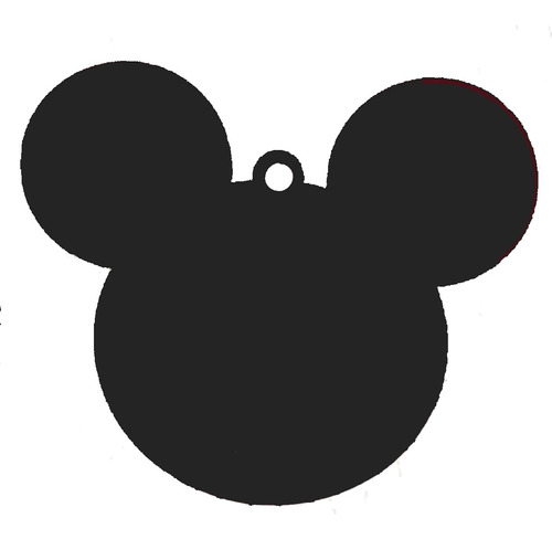 10 Esferas Planas Mickey Mouse De Acrílico 12cm X 10cm 