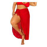 Saide De Pareo Plus Size De Amarrar Canga De Praia