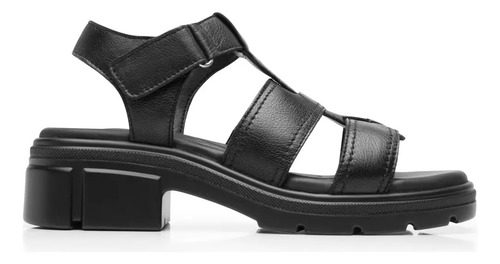 Sandalia Casual Chunky Flexi Piel Suela Track Maxi Hebillas