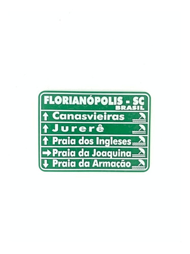 Imã De Geladeira Florianópolis Unidade Decorativos