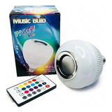 Lampada Musical De Led Bulbo Bluetooth Com Controle Remoto