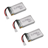 3 Baterias 3.7v 1000mah Drone Lidi H5p Hq898 K60 Hq-905