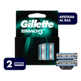 Gillette Repuesto Para Afeitar Mach3 2 Cartuchos