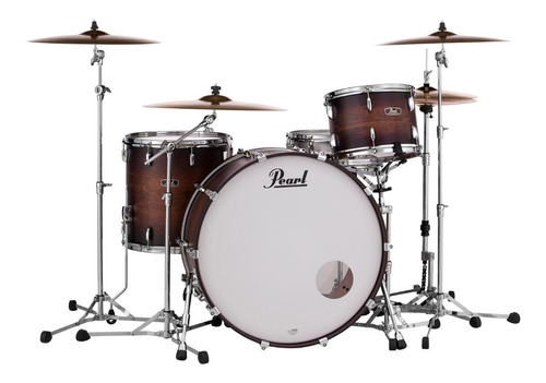 Bateria Pearl Wood Fiberglass 3 Cuerpos 26 13 16 Sin Fierros