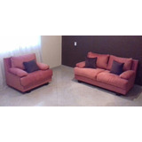 Sala En 2 Piezas Modernas ( Tercipelo ) Loveseat Y Sillon 