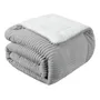 Edredon Kavanagh Mollis Soft con corderito liso queen size color gris | Mismo precio en cuotas