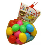 Pack 30 Huevos Plástico Realistas Juego Decoración Colores