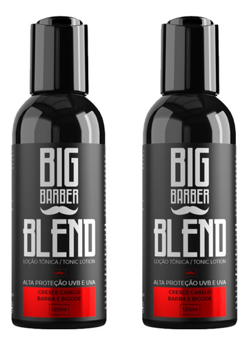 Kit 2 Tonico Elixir De Crescimento Barba Cabelo Blend 120ml