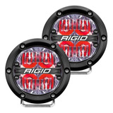 Faros Redondo Rigid 360 Series 4  Driving / Rojo 