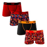 Boxer Marvel Top Kids Microfibra 5013 Pack 4 Iron Man 21