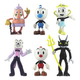 6pcs Cuphead Juego Acción Figura Modelo Juguete Niños Regalo