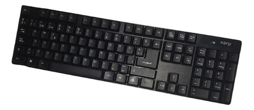 Teclado Kanji Inalambrico Kj-tecina003 Usb 1 Pila Aa Pc Color Del Teclado Negro