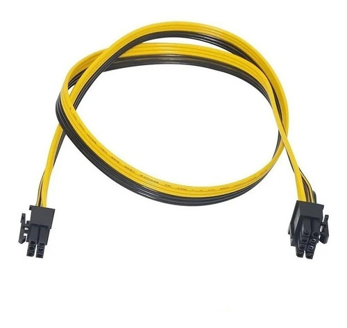 Cable Poder 6 Pin Macho A 8 Pin Macho (6+2) 50cm Para Gpu