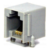 Pack 800x Conector Rj11 Para Circuito Impreso-p