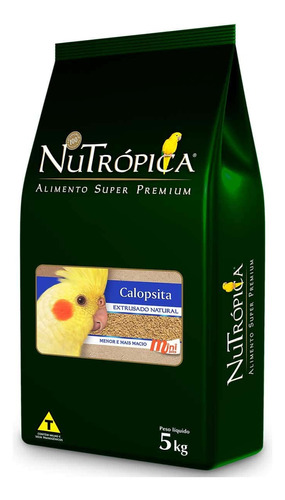 Nutrópica Calopsita Mini Bits Ração Grão Pequeno Menor Macio