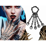 Pulsera Gótica De Calavera Para Hombre Y Mujer (estilo Punk)