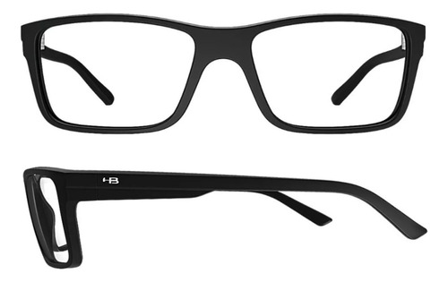 Oculos Grau Armação Hb 93024 Preto Fosco Tam 53,6mm Original