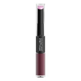 L'oréal Paris Lipstick Infallible 24hr X3 Dos Pasos Acabado Brillo Color 215 Wine O Clock