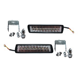  Faro Barra Dually 20 Leds 100% Metal 12v Luz Fija/estrob