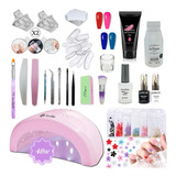 Kit Para Hacer Uñas En Gel Con Polygel Tips Capsulas Paso A 