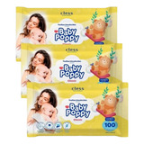 Lenço Umedecidas Baby Poppy Classic - 300 Unid