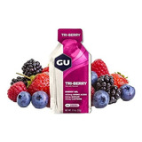 Gel Energético Gu Tri-berry, 24 Unidades.