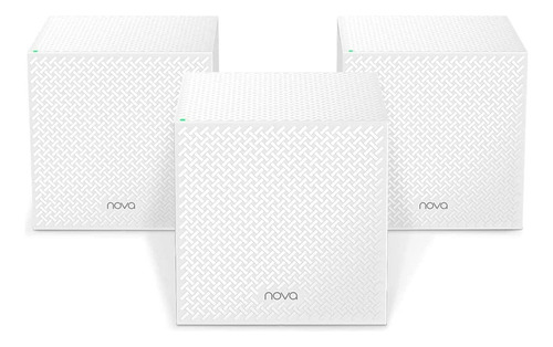 Sistema Wifi Malla Mw12 Tribanda Para Todo El Hogar 3 Pack Color Blanco