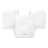 Sistema Wifi Malla Mw12 Tribanda Para Todo El Hogar 3 Pack Color Blanco