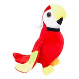 Pelúcia Papagaio 3 Cores Passarinho 21x12 - Escolha Sua Cor