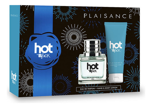 Set Perfume Hot In Black Edp + Hand & Body Lotion