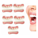 5×set De Prótesis Profesionales De Silicona Brillante Dentes