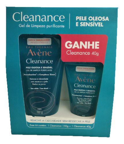 Cleanance Gel De Limpeza Pele Oleosa E Sensível 150g + 40g