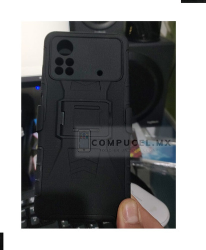 Funda De Uso Clip Rudo Para Xiaomi Redmi Note 10s Y Mica