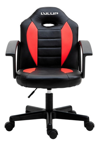 Silla Gamer Small Lvl Up Color Rojo Negro Lu777