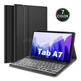 Funda Teclado Samsung Galaxy Tab A7 10.4 Sm T500 T505 Luz Ñ