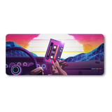 Mousepad Xxl 80x30cm Cod.208 Retro Wabe Neon Color