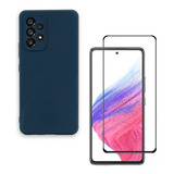 Carcasa Para Samsung A73 5g + Lamina De Vidrio Colores