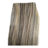 Megahair Fita Adesiva Invisivel Loiro Mechado 60cm -tela 50g