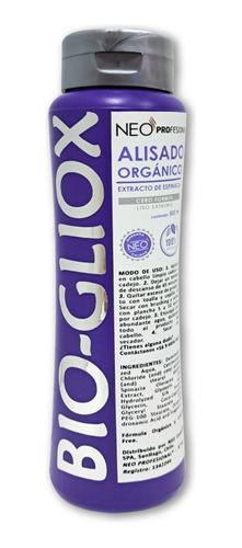 Alisado Orgánico Permanente Libre De Formol Bio-gliox