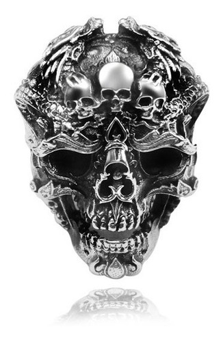 Anillo Para Hombre Novio Marido Regalo Calavera