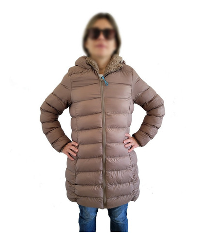 Campera Larga Dama Ultraliviana Tipo Uniqlo Duvet Sintético