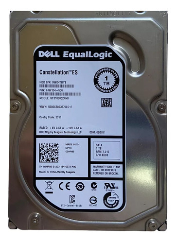 Hd Dell 1tb 7.2k 3gbps Sata 3,5 Pn 02hr85 2hr85 St31000524ns  #