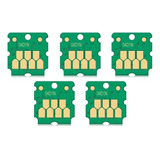 5 Chips Para Caja Mantenimiento T04d1 Epson L14150