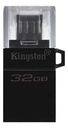 Memoria Kingston Usb-a+microusb Microduo3 Otg 32gb 3.2 Gen1 Color Negro Liso