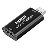 Capturadora Video Hdmi Usb 1080p Y 4k Para Obs Vlc Amcap